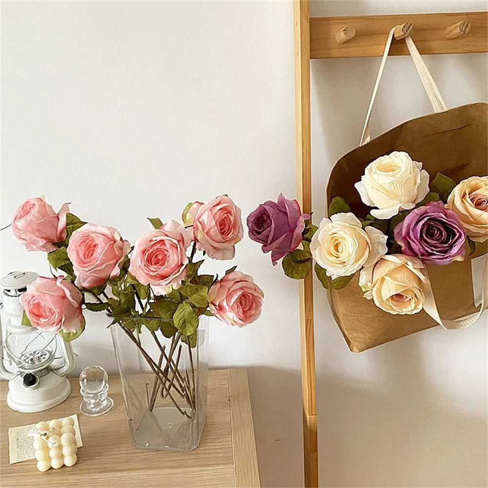 fleurs en tissu de soie pour décorations florales et bouquets - vue 5 sur 19