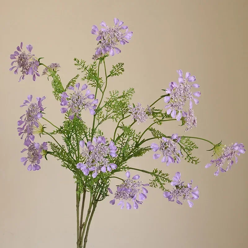 fleurs artificielles en dentelle flocons de neige décorations jardin - vue 6 sur 9
