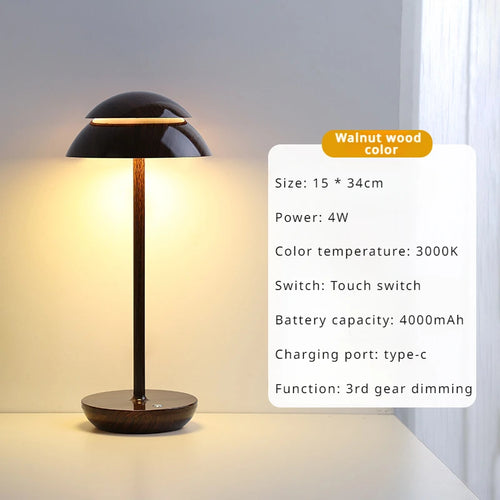 lampe rechargeable vintage led usb sans fil veilleuse portable - vue 12 sur 11