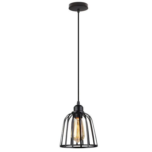 suspension vintage en métal abat-jour cage pour éclairage intérieur - vue 20 sur 24
