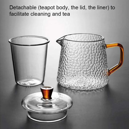 Théière japonaise verre borosilicate avec infuseur 800ml - vue 6 sur 7
