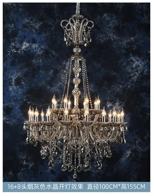 lustre en cristal pour éclairage moderne et élégant - vue 11 sur 15