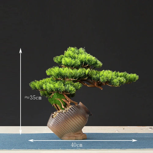 faux arbre bonsaï décoratif pour salon et aménagement paysager - vue 16 sur 36