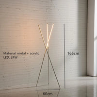 Lampadaire LED minimaliste et créatif en aluminium