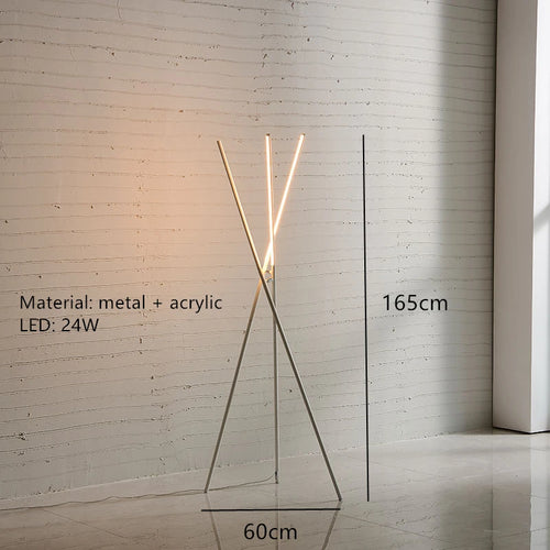 Lampadaire LED minimaliste et créatif en aluminium