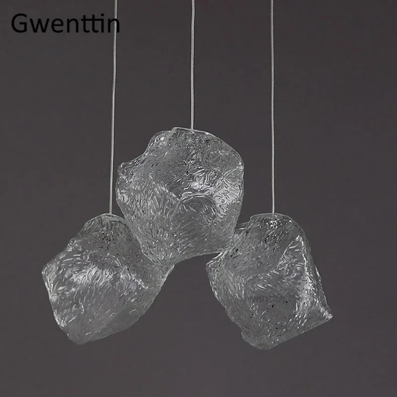 suspension en verre design pour décoration moderne intérieure - vue 4 sur 6