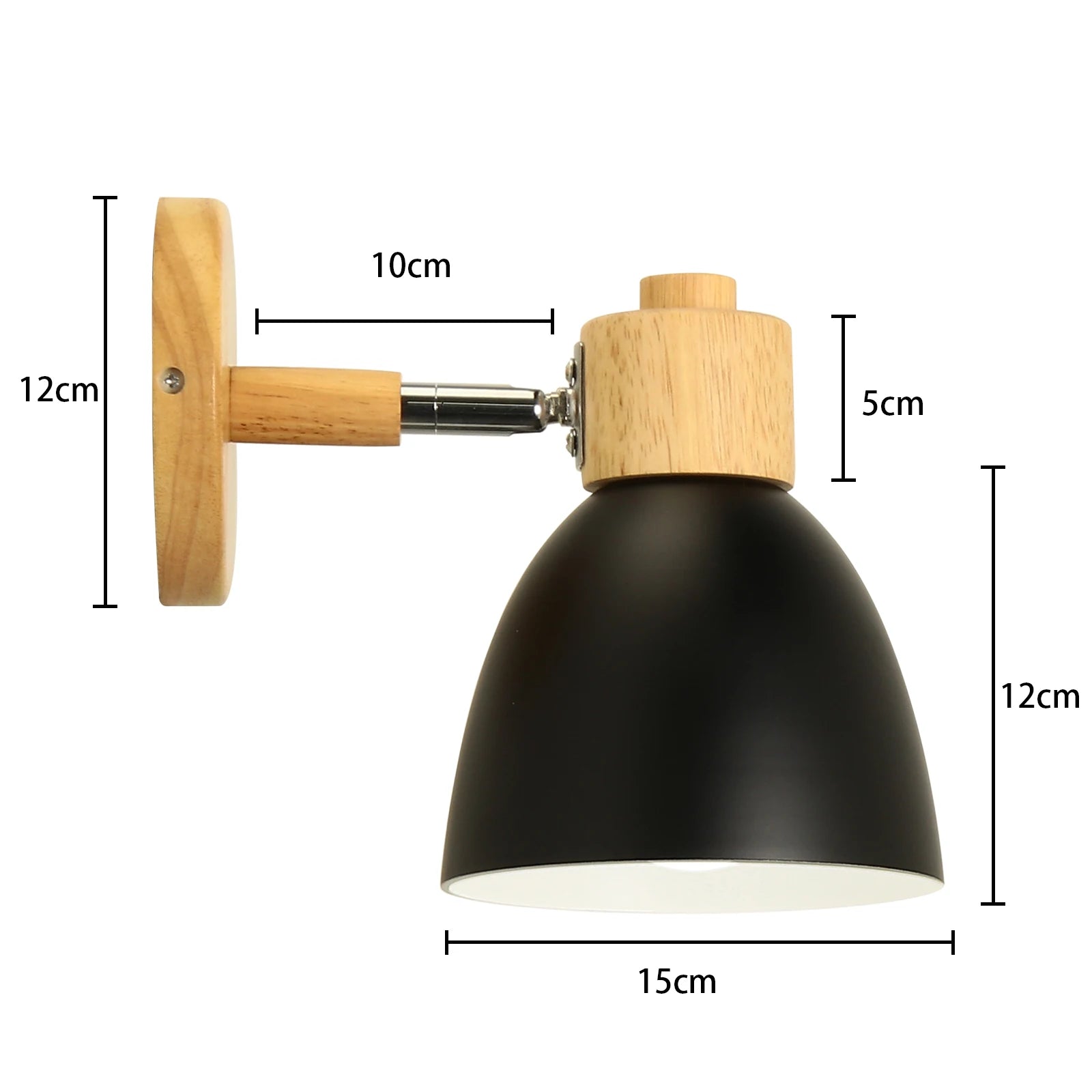 applique murale led en bois style nordique moderne - vue 13 sur 23