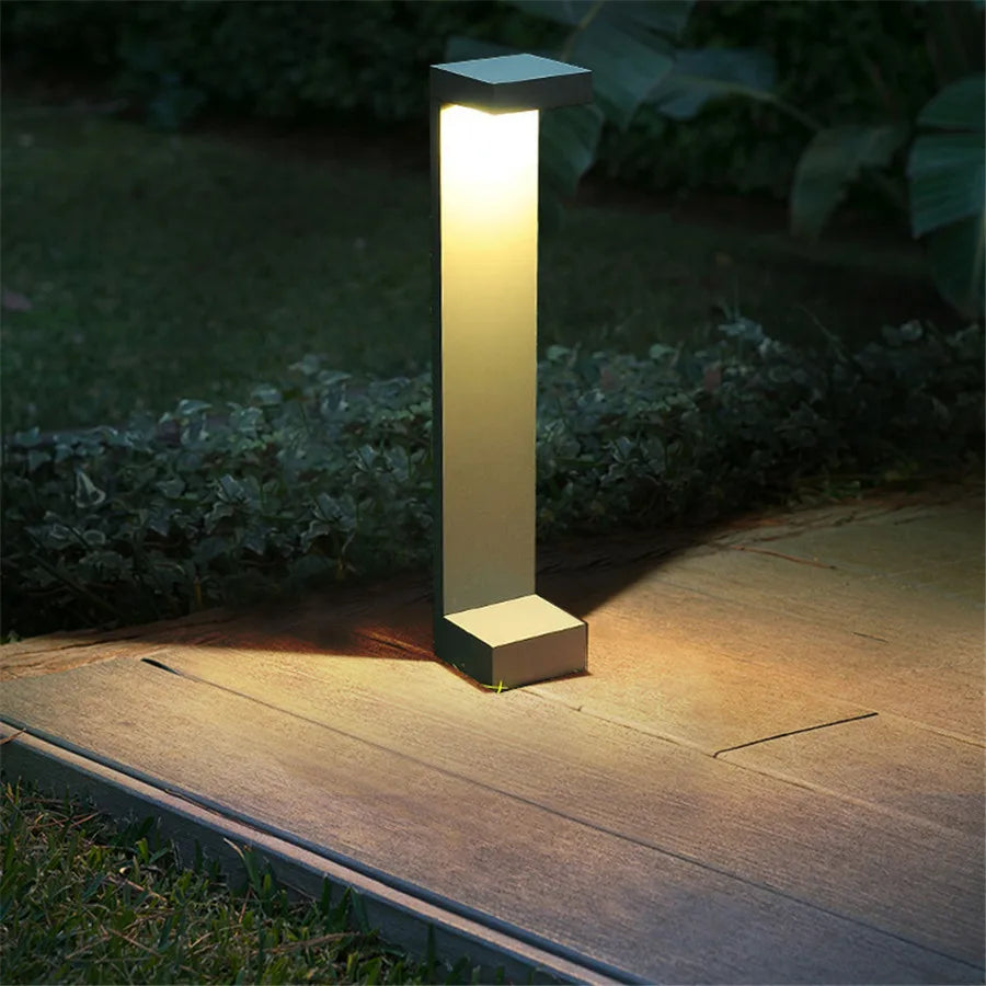 10W Outdoor LED Garden Path Lights Aluminum LED Landscape Bollards Light LED Standing Post Light for Garden Backyard Lawn Decor - vue 4 sur 10