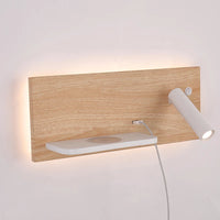 applique moderne sandyha avec chargeur sans fil et éclairages de nuit