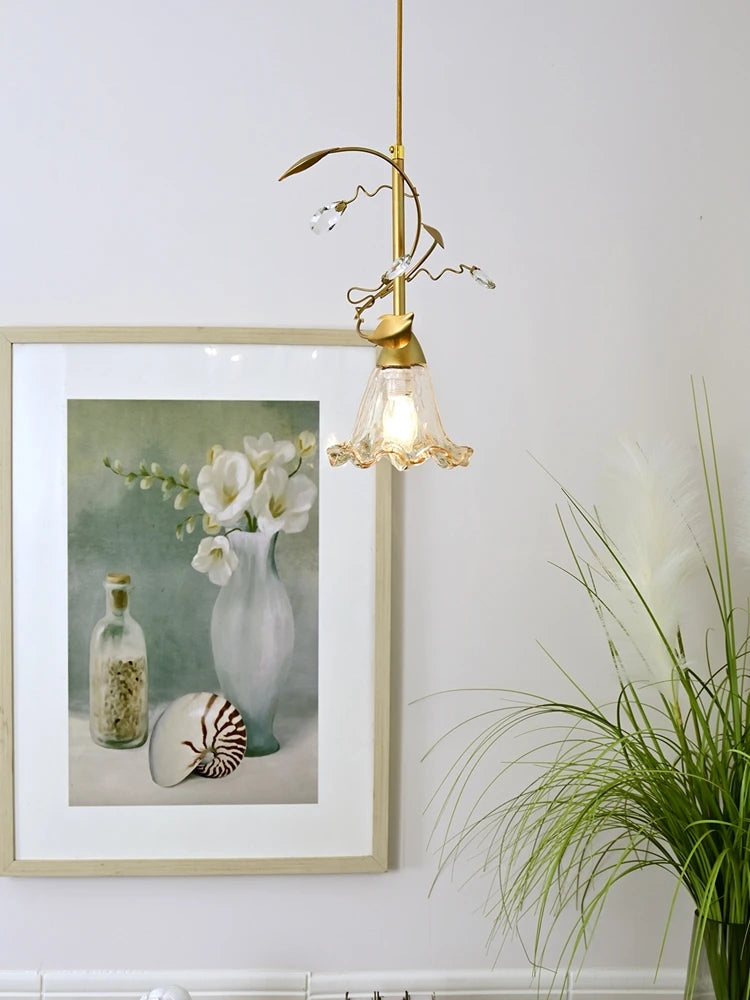 lustre en verre à led pour un éclairage intérieur moderne - vue 4 sur 7