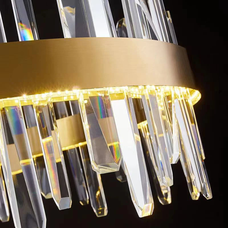 lustre en cristal à led design moderne pour intérieur - vue 5 sur 11