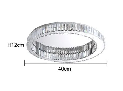 plafonnier circulaire en cristal moderne pour décoration intérieure - vue 15 sur 15