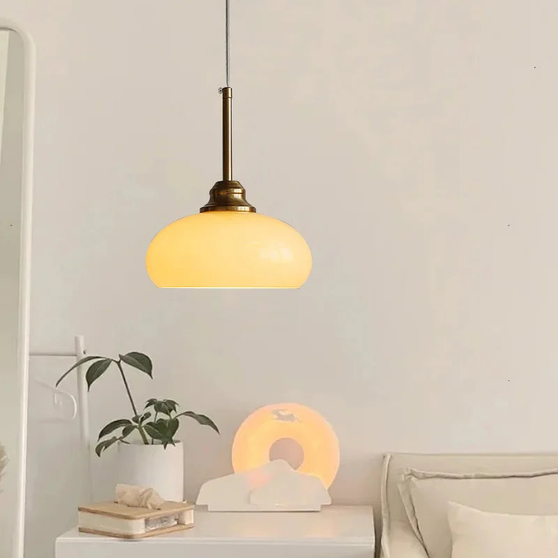 Suspension nordique blanc lait moderne Bauhaus Suspension pour cuisine salle à manger Suspensions décoration de la maison