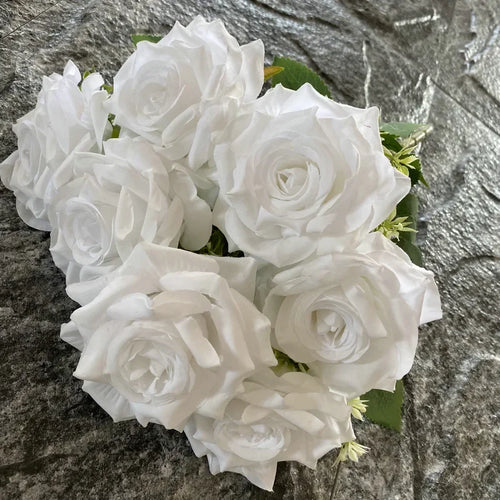 bouquet de roses artificielles décoratives pour événements et salles - vue 6 sur 15