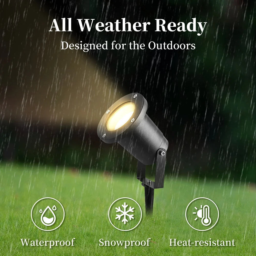 lampe led extérieure pour jardin éclairage paysager étanche et décoratif - vue 5 sur 8