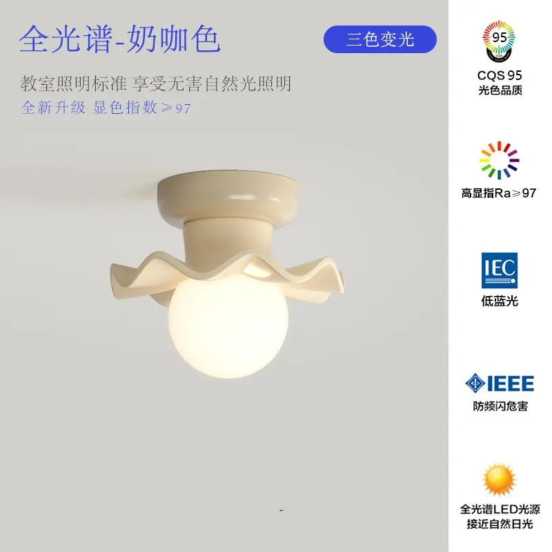suspension led fleur style nordique pour décoration intérieure - vue 12 sur 16