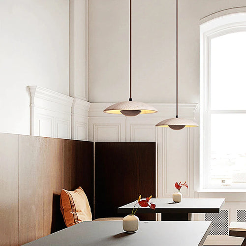 Suspension LED en pierre naturelle pour style scandinave - vue 2 sur 8