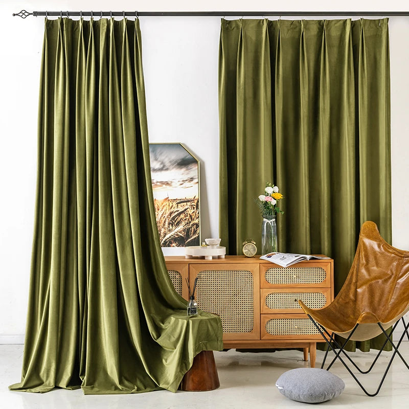 Rideau occultant style retro pour grandes fenetres salon - vue 2 sur 17