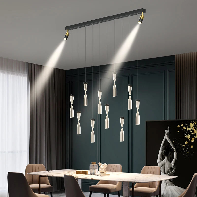 suspension led nordique pour cuisine hôtel et café - vue 3 sur 14