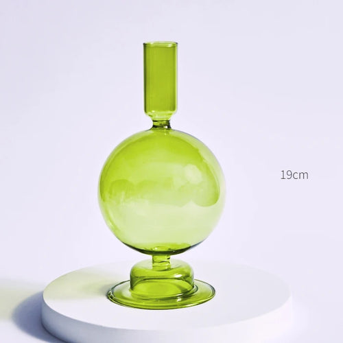 bougeoirs nordiques en verre pour mariage et cadeaux décoratifs - vue 7 sur 16