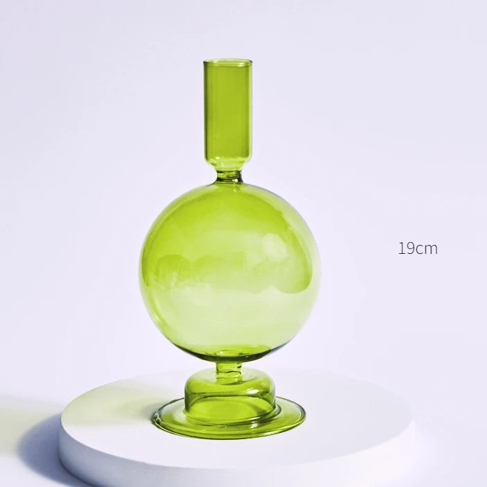 bougeoirs nordiques en verre pour mariage et cadeaux décoratifs - vue 7 sur 16