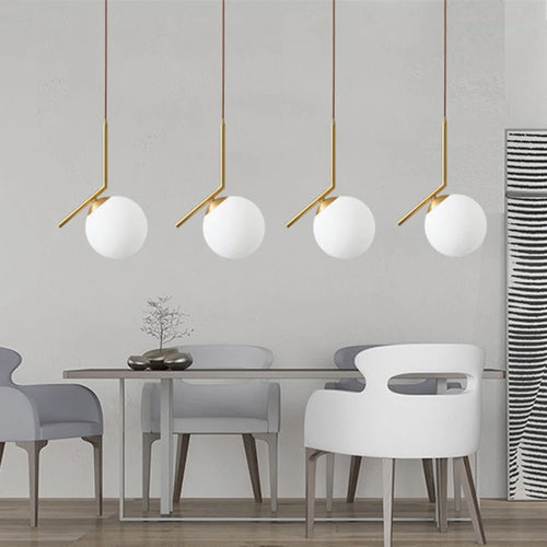 suspension LED en verre design moderne luminaire décoratif d'intérieur - vue 5 sur 16