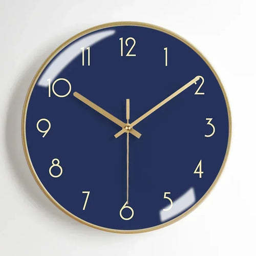 horloge murale moderne en métal esthétique et silencieuse - vue 16 sur 17