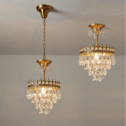 lustre en cristal rétro pour décoration intérieure élégante - vue 5 sur 10