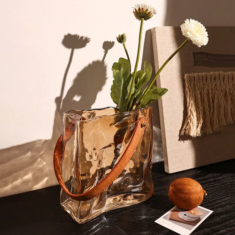 vase en verre terrarium hydroponique décoration moderne pour plantes - vue 3 sur 9