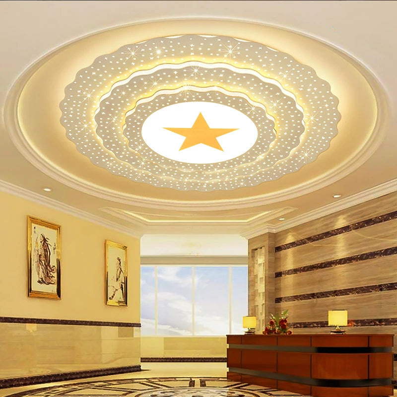 plafonnier led moderne pour éclairage intérieur personnalisé - vue 4 sur 9