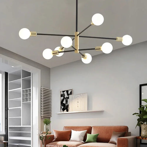 suspension nordique créative à lampes rotatives pour décoration intérieure - vue 7 sur 10