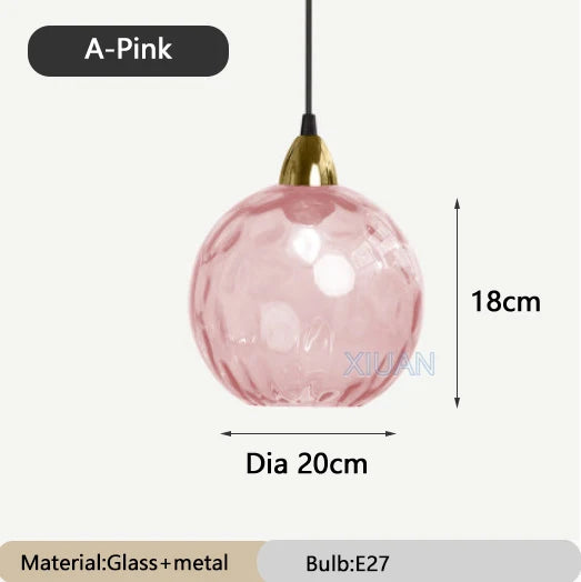 lustre en verre coloré lumineux pour restaurant - vue 14 sur 25