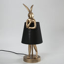 lampe de bureau lapin en résine design rétro pour décoration intérieure