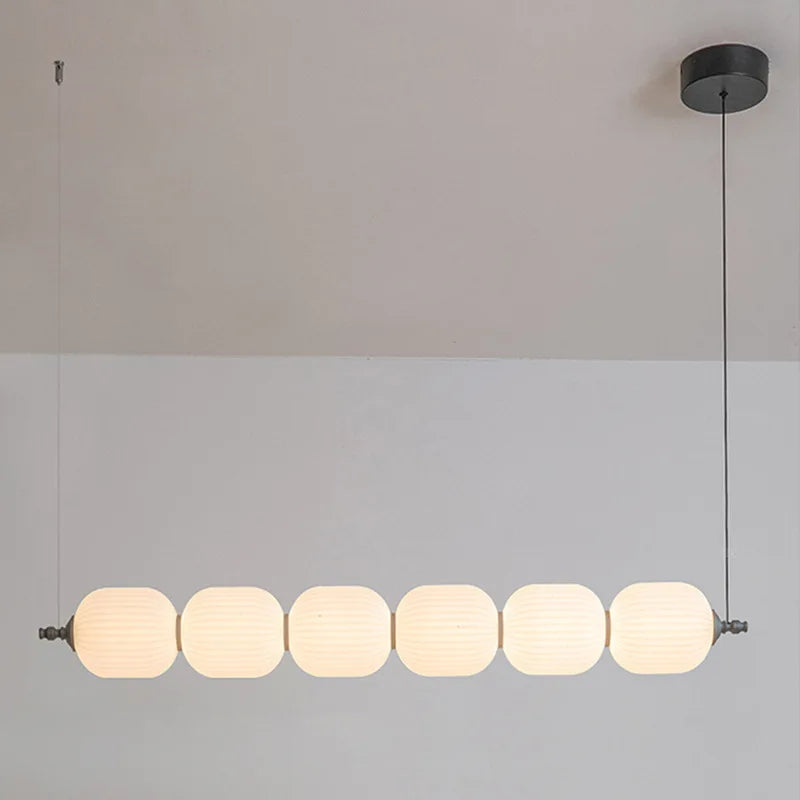 Nordic Designer Living Room Pendant Lamps White Long Droplight For Dining Table Bedroom Bar Lighting Gourd Ceiling Hanging Light - vue 2 sur 9
