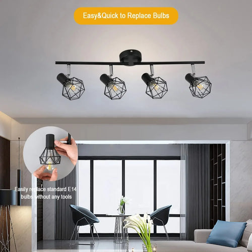 plafonnier led style simple moderne pour éclairage intérieur - vue 3 sur 6