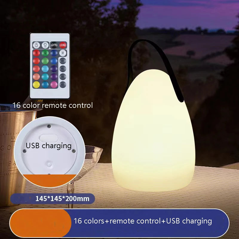 lampe de table extérieure sans fil avec télécommande intelligente - vue 8 sur 9