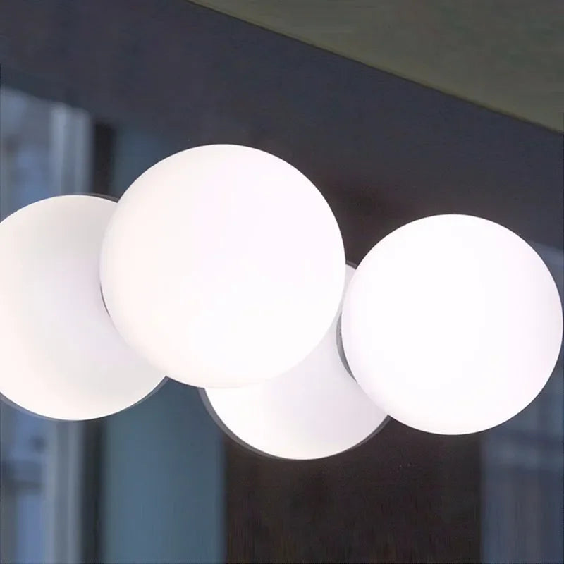 plafonnier en verre moderne pour décoration intérieure élégante - vue 6 sur 11