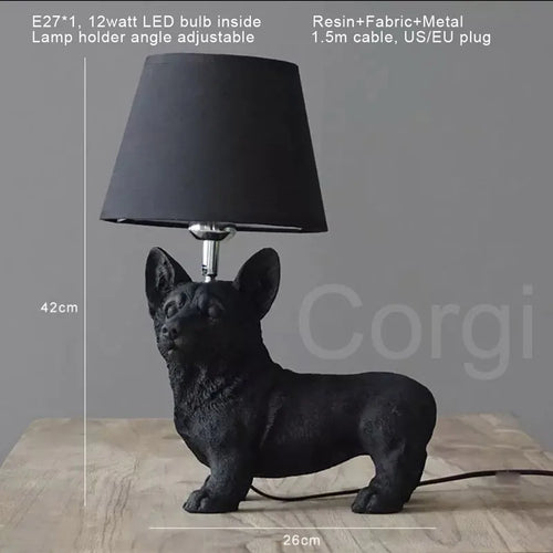 lampe de table led moderne design chiot nordique pour enfants - vue 13 sur 16