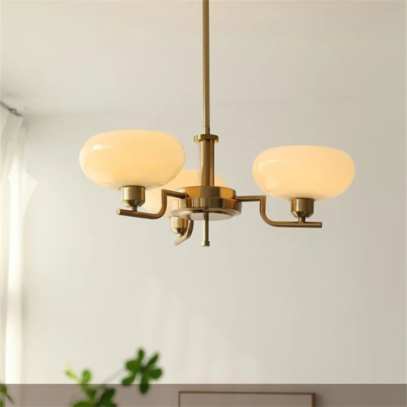 lustre bauhaus en verre pour décoration moderne et design - vue 5 sur 13