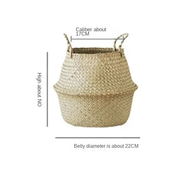 panier en osier pour rangement et décoration jardin - vue 12 sur 12