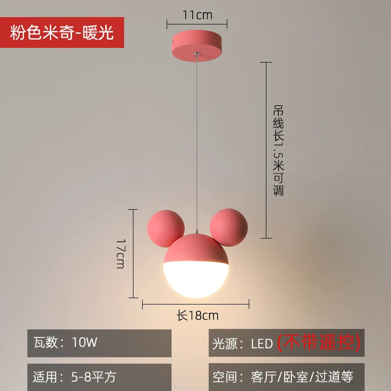 lampe led suspendue mickey pour soin des yeux enfant - vue 8 sur 8