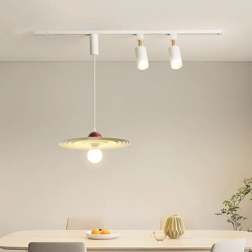suspension led en bois pour table à manger nordique - vue 2 sur 18