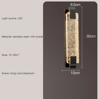applique murale luxe nordique en cristal moderne éclairage décoratif