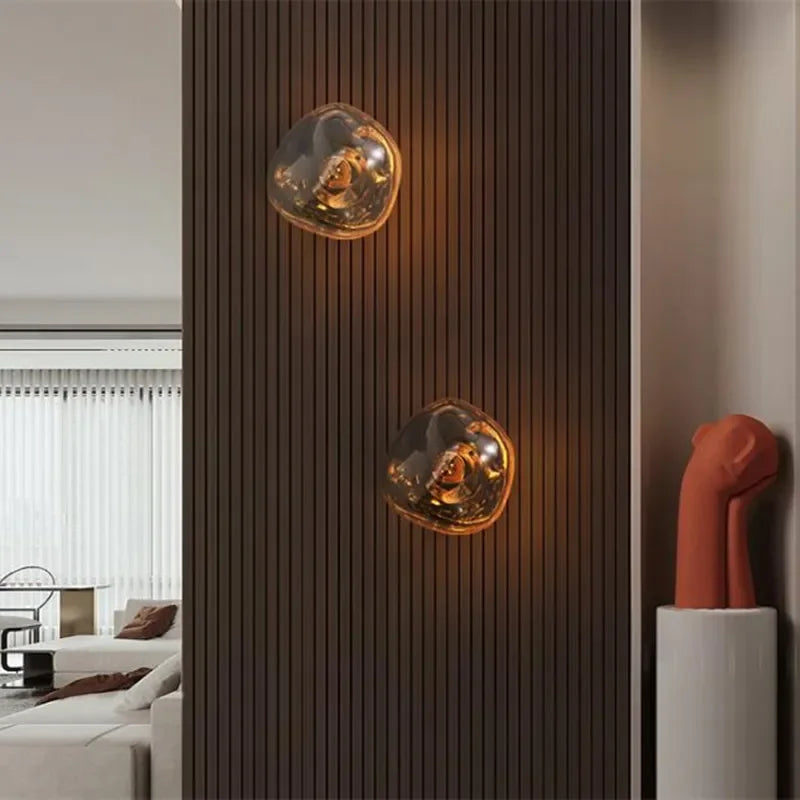 applique murale led en verre au design moderne décoratives - vue 5 sur 18