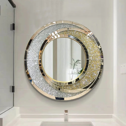 miroir rond de luxe à suspendre pour décoration intérieure - vue 5 sur 6