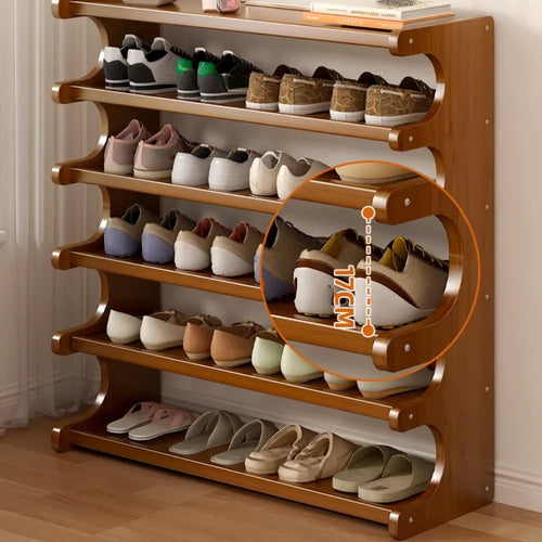 étagère à chaussures intérieure simple et peu encombrante - vue 6 sur 20