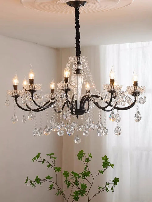 lustre moderne en cristal pour décoration intérieure élégante - vue 4 sur 11