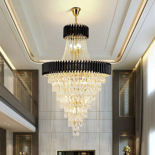lustre en cristal de luxe pour éclairage élégant et moderne - vue 4 sur 6