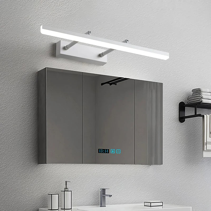 lampe de miroir led minimaliste moderne réglable et rétractable - vue 5 sur 14