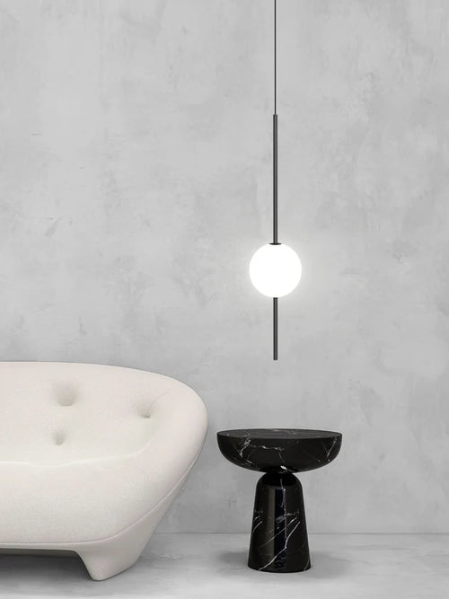 lustre moderne minimaliste creux duplex loft escalier colimaçon villa hôtel - vue 6 sur 14